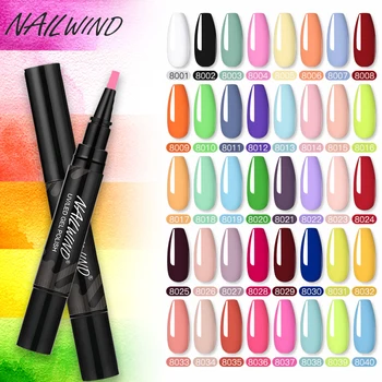 

NAILWIND Gel Polish Nail Pen UV Gel Varnishes 60 Colors Semi Permanent Nail Design Need Top Base Hybrid Varnishes For Manicure