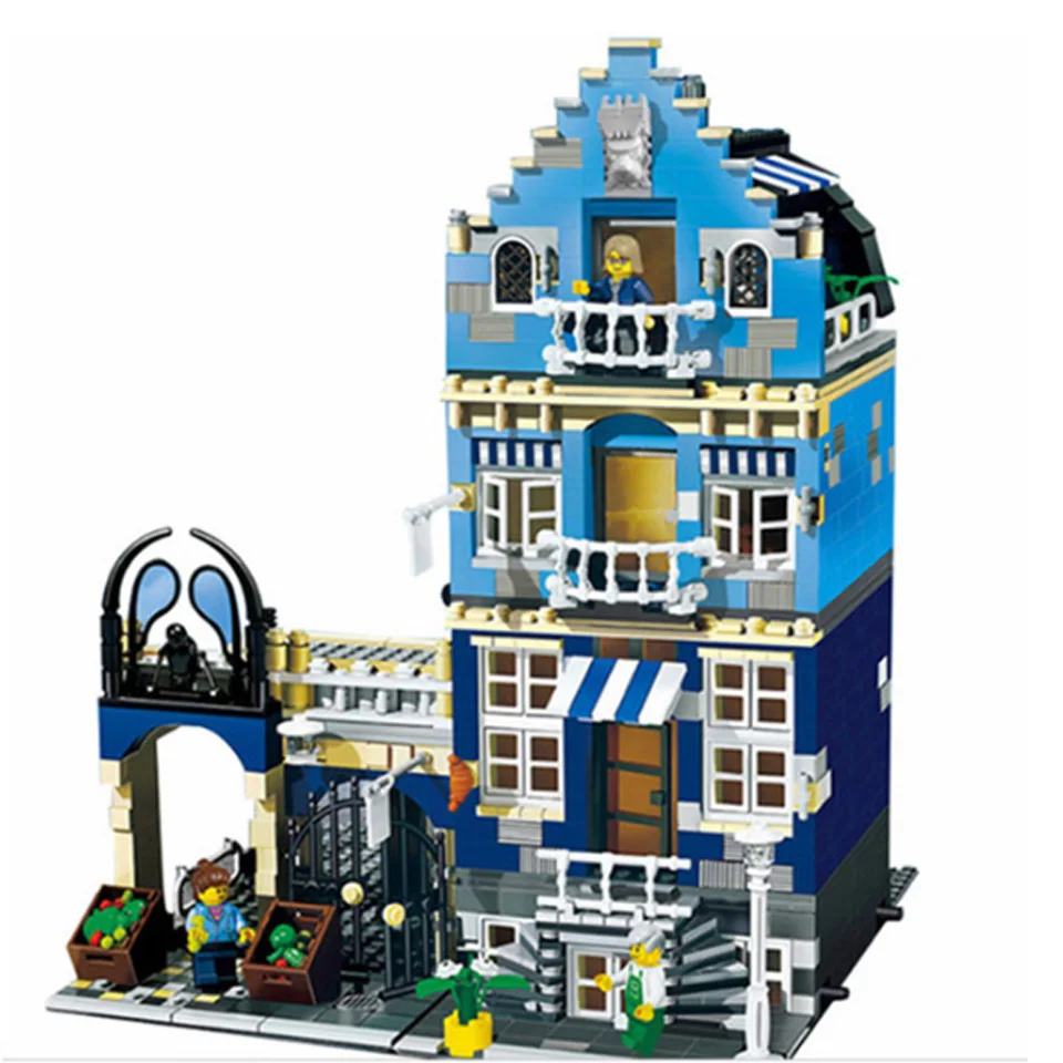 Preise 15007 fabrik Stadt Straße Europäischen Markt Modell Bausteine Ziegel Kits Kinder Spielzeug Geschenke Kompatibel legoinglys Stadt 10190