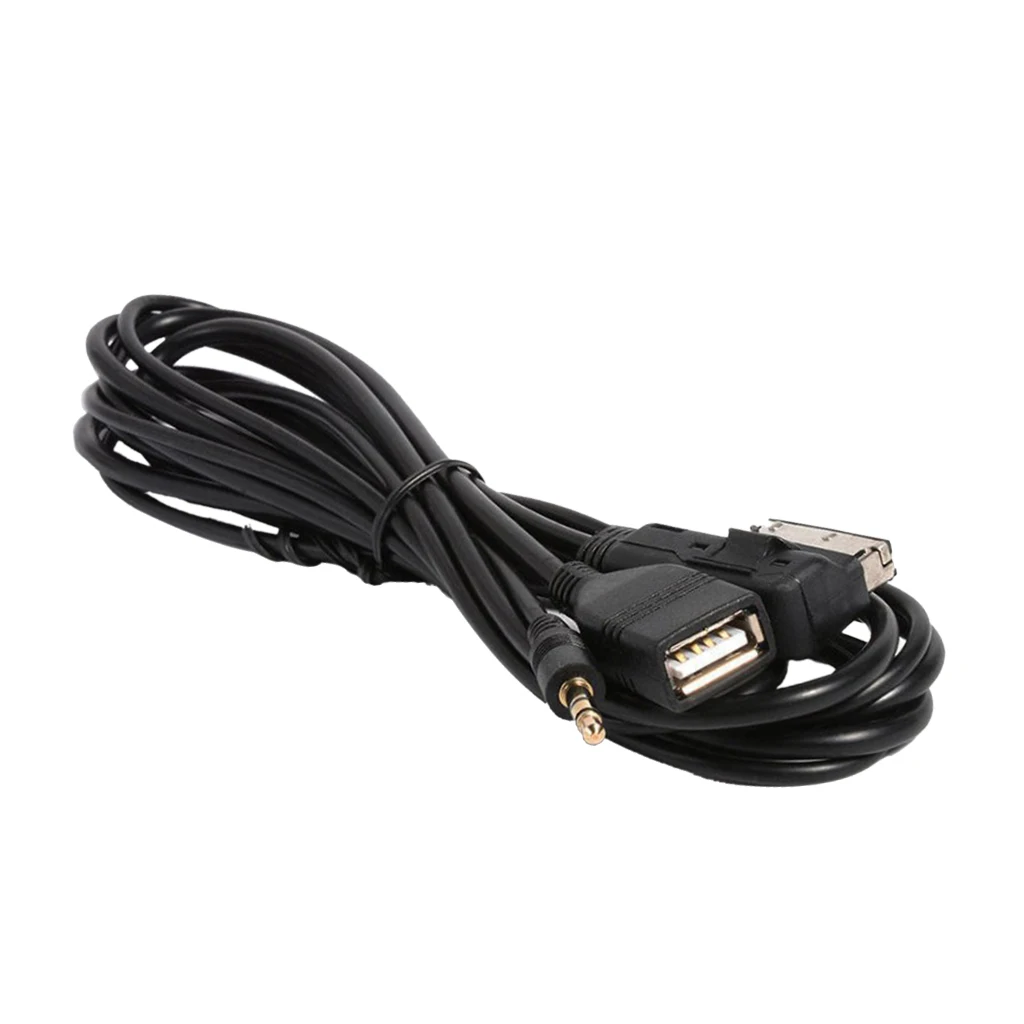 Car Music AMI MMI AUX USB Cable Cord For Audi A4 A5 A6 A7 A8 Q5 Q7 R8