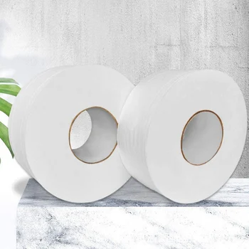 

1 Roll Large Toilet Paper Roll Bathroom Bath Home Hotel Paper Towels Soft White 4-Ply New ALI88