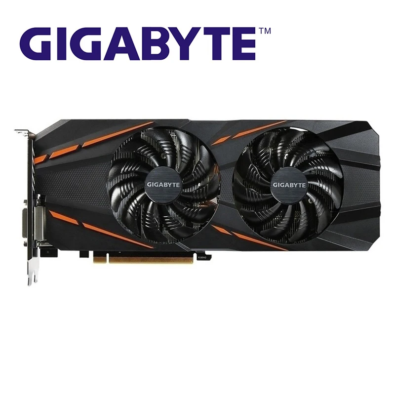 GIGABYTE Видеокарта GTX 1060 G1 Gaming 3 Гб видеокарта GPU карта для nVIDIA Geforce GTX1060 3 ГБ 192Bit видеокарты б/у