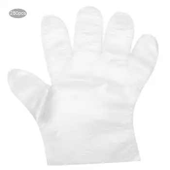 

280pcs Disposable Gloves Transparent Portable Disposable Gloves for Hair Dyeing Hairdressing Supplies