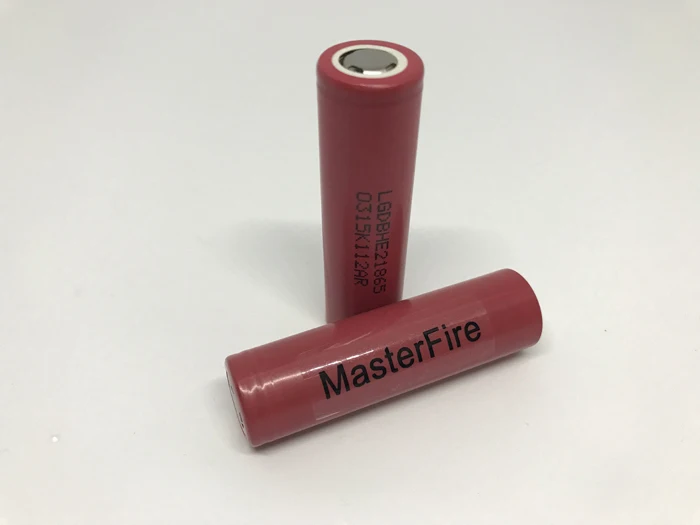 MasterFire 18 шт./лот LG 3,7 V ICR18650 HE2 2500 мАч 18650 батарейки высокой емкости импульсный 35A электронные сигареты литиевые батареи