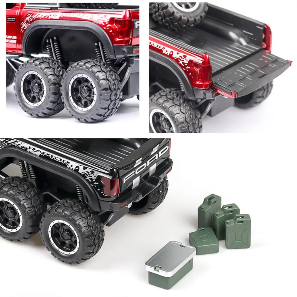 Yiwa 1:32 имитация Raptor F150 Acousto-Optic упругий сплав модель автомобиля детская игрушка для украшения