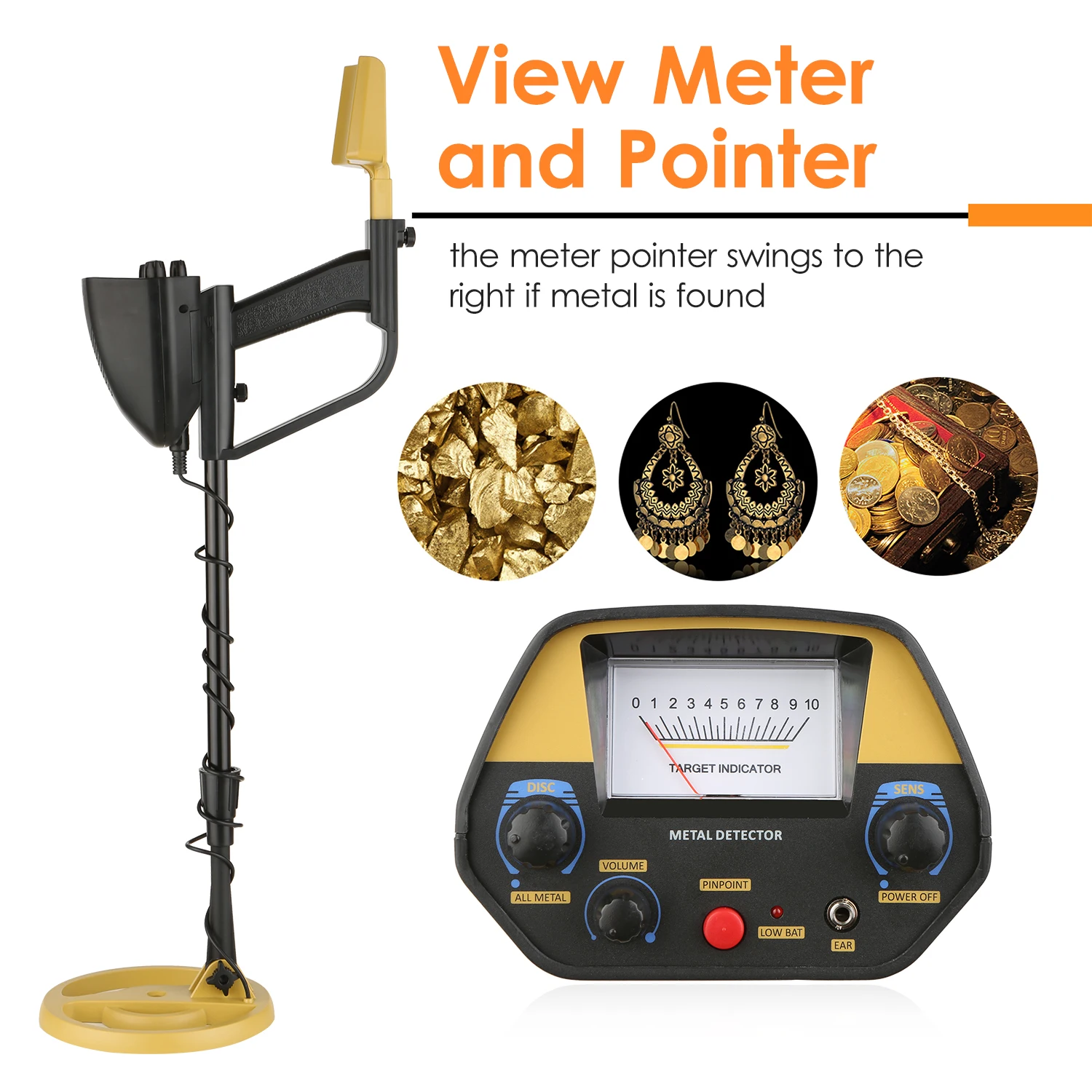 QC1039 Metal Detector High Sensitivity Professional Metal detector