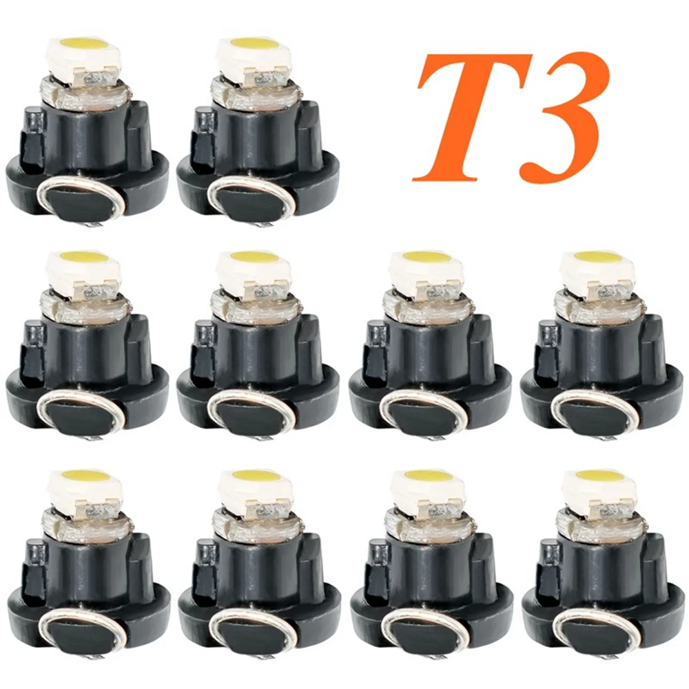 10 шт. светодиодсветодиодный лампы T3 5050 SMD для приборной панели автомобиля|bulb