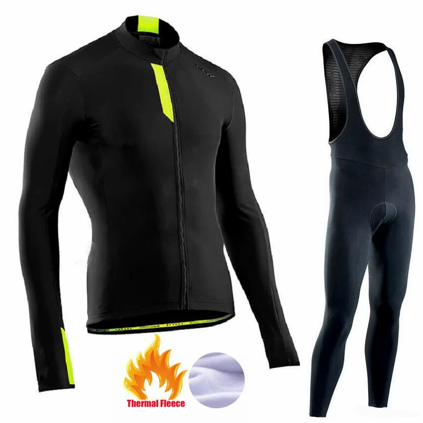 Pic Color Ropa ciclismo теплый зима Термальность флис велосипедная одежда Для Мужчин's Велоспорт Джерси костюм для прогулок верховой езды на велосипеде, MTB Костюмы комбинезон, комплект - Цвет: Pic Color