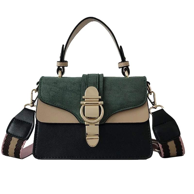 Новинка, высокое качество, сумка через плечо, Женская Мини квадратная сумка, Женский дизайнерский кошелек, сумочка и кошельки, сумки через плечо для женщин - Цвет: Зеленый