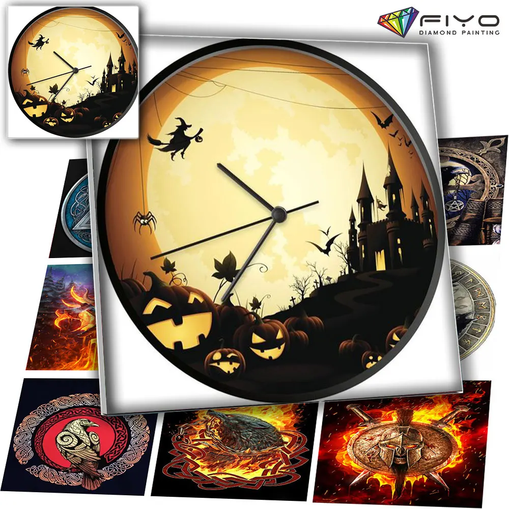 5D DIY Diamond Painting Owl Animal Clock Mosaic Full Drill Square/Round Embroidery Cross Stitch Kits Home Wall Decor Art | Дом и сад