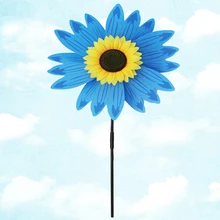 Красочная ветряная мельница в виде подсолнечника, детские игрушки, украшения для дома и сада 72XF