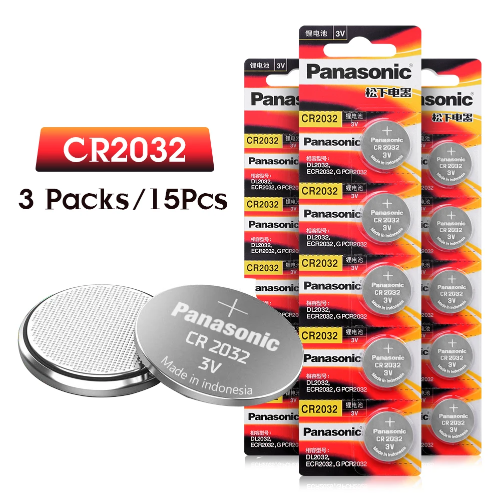 Panasonic 1-25Pcs CR2032 3V Button Cell Batteries for Watch Calculator Remote Control cr2032 Lithium Disposable Li-ion Battery