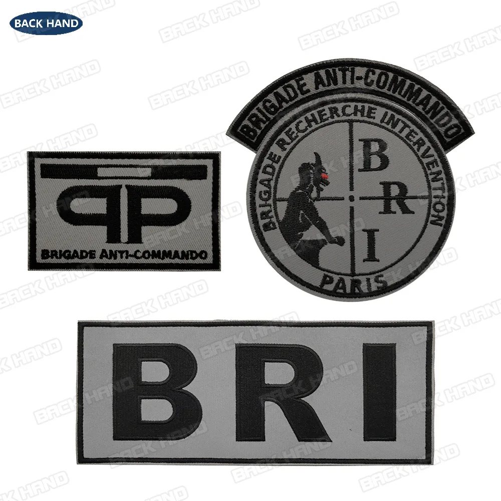1 шт. французский Полицейский спецназ нашивка Тактическая Военная BRI GIGN униформа