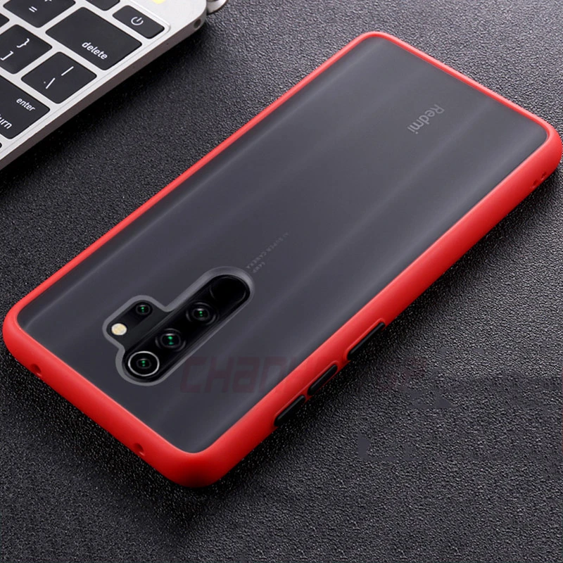 Противоударный защитный силиконовый чехол для Xiaomi mi 9T 9 A3 Lite CC9 Note10 Red mi K20 7A 8A Note 8 Pro Note 7 8T 6 Phone PC Cover Funda - Цвет: Красный
