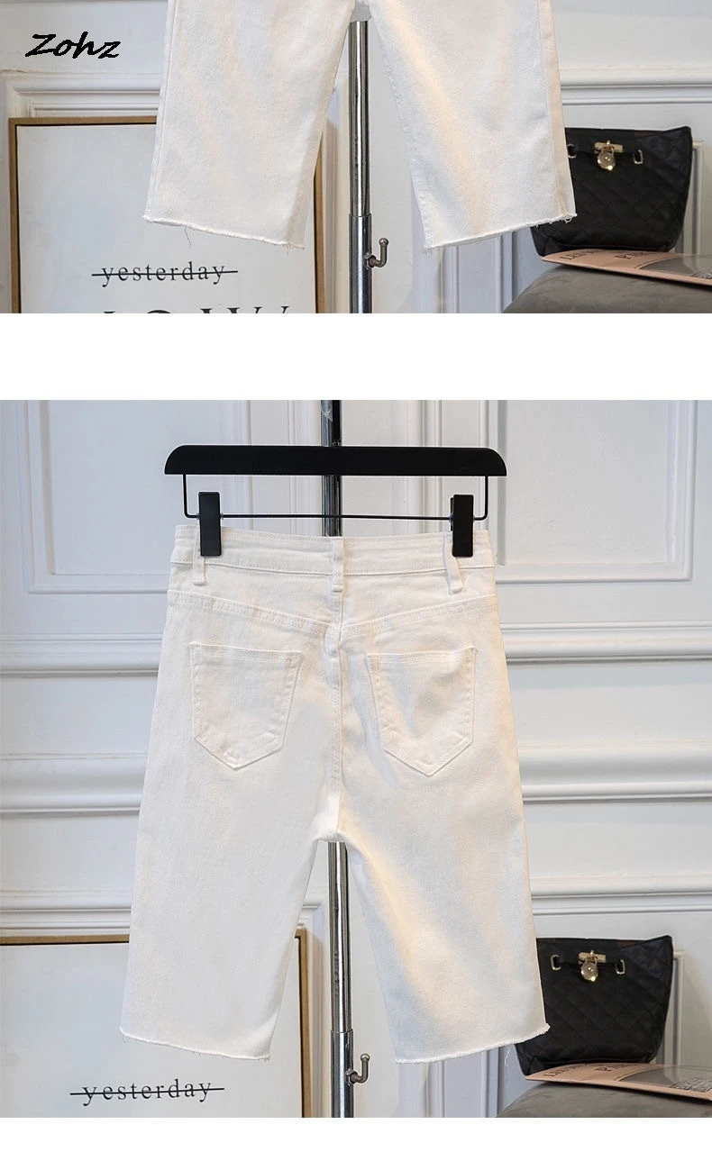 booty shorts for women Denim five pants women summer 2022 new Korean version loose large size fat mm High Waist Shorts tight stretch riding pants new hooters shorts