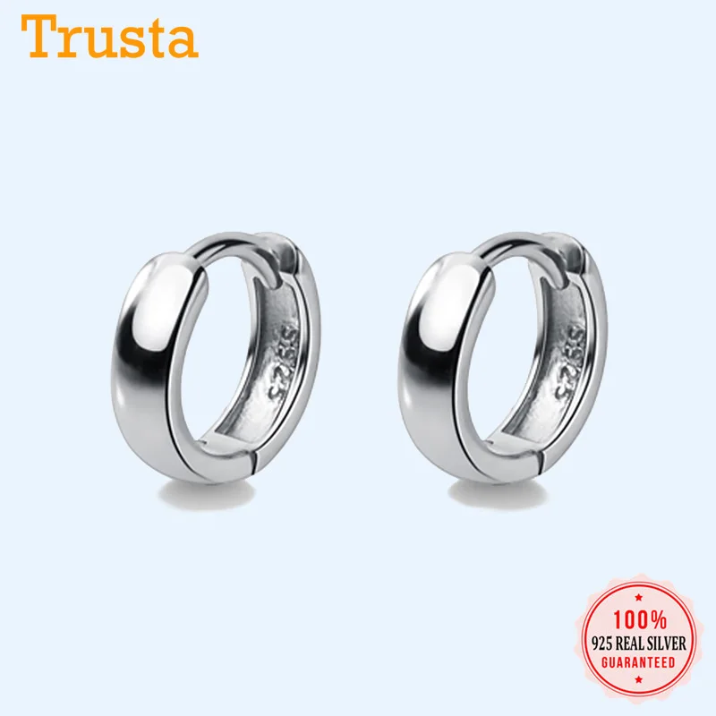 925-Sterling-Silver Hoop Earrings Forgirls/boys Fine-Jewelry-Accessory Man/womens Cute