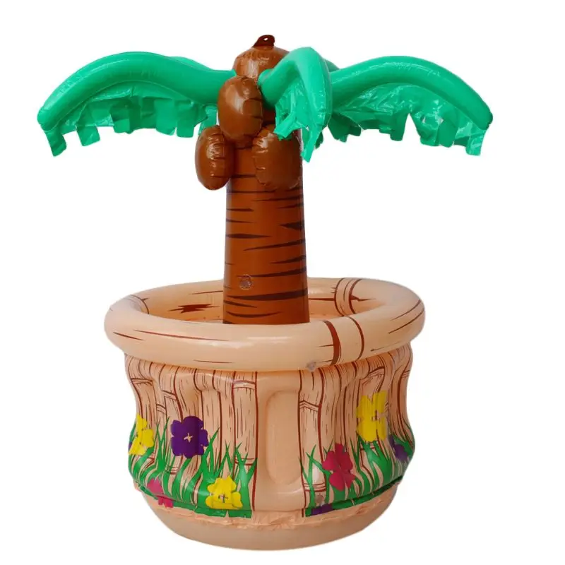 

Inflatable Ice Bucket Hawaii Series Coconut Palm Tree Drink Whiskey Cooler Decor R9UE