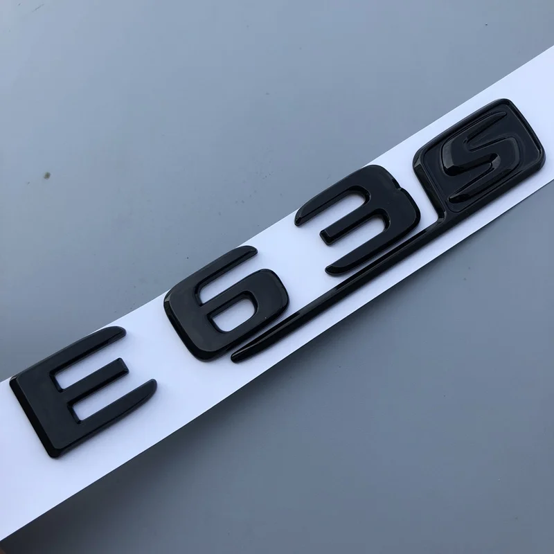 Длинные буквы R S Эмблема для Mercedes Benz AMG GTR C63S E63S GLC63S GLE63S Эмблема для стайлинга автомобилей Наклейка на багажник черный красный серебристый
