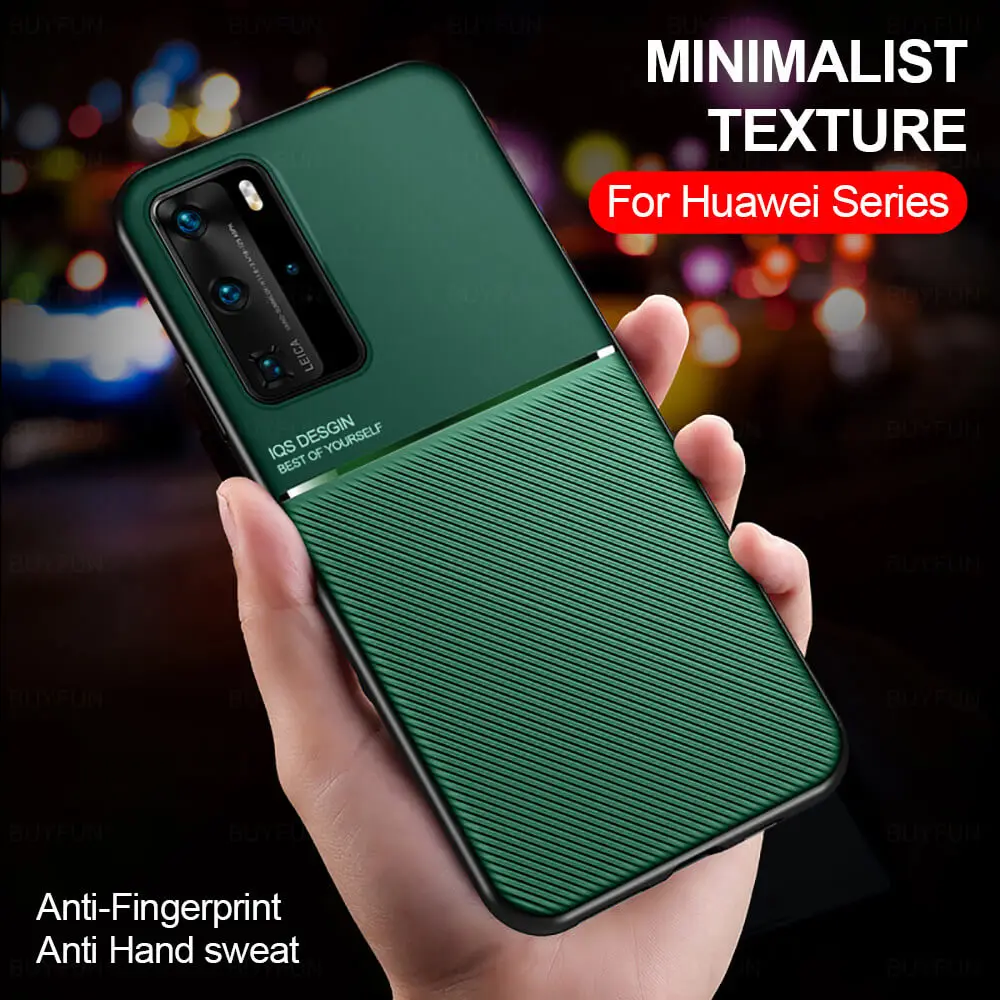 Магнитный флип чехол для телефона Huawei P40 Pro P30 Mate 30 P20 Lite легкий задняя крышка на Hawei