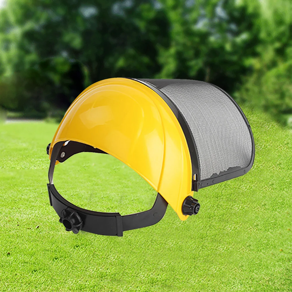 Cut Grass Metal Trimmer Tool Garden Protective Large Outdoor 180 Degree Headguard Anti Shock Adjustable Safety Helmet