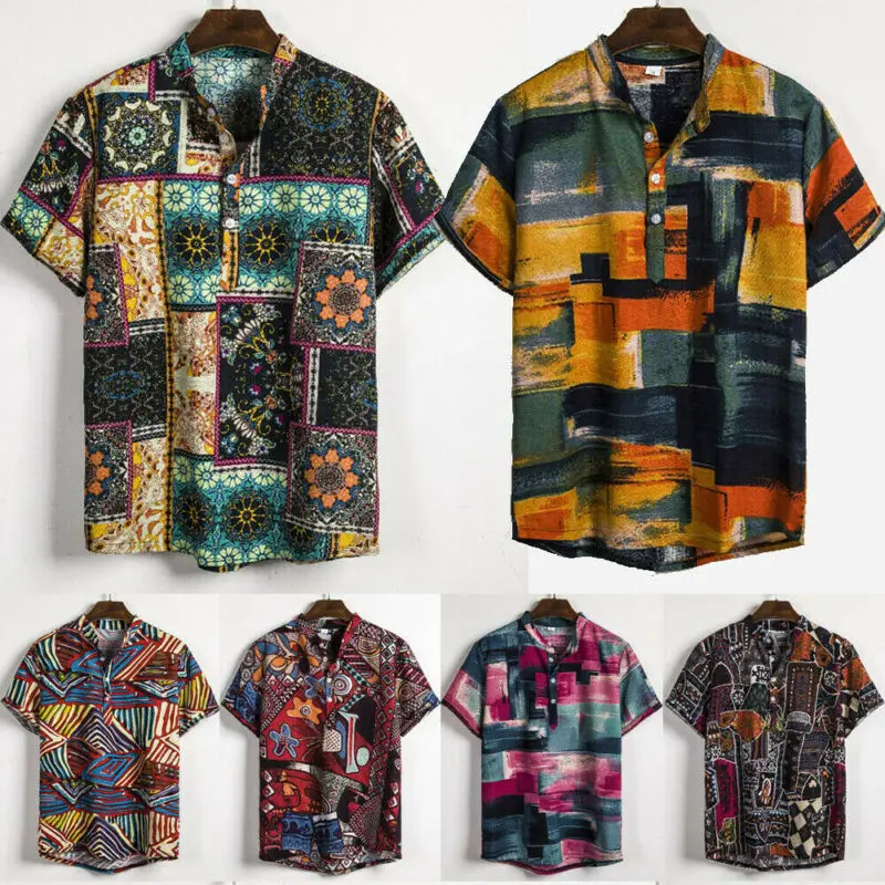 Hawaii V-Neck Shirts Men's Linen Short Sleeve Shirt Summer Cool Loose Hawaii V-Neck Shirts Tops Men's Linen Short Sleeve Shirt Hawaii V-Neck Shirts Men's Linen Short Sleeve Shirt Summer Cool Loose Hawaii V-Neck Shirts Tops Men's Linen Short Sleeve Shirt