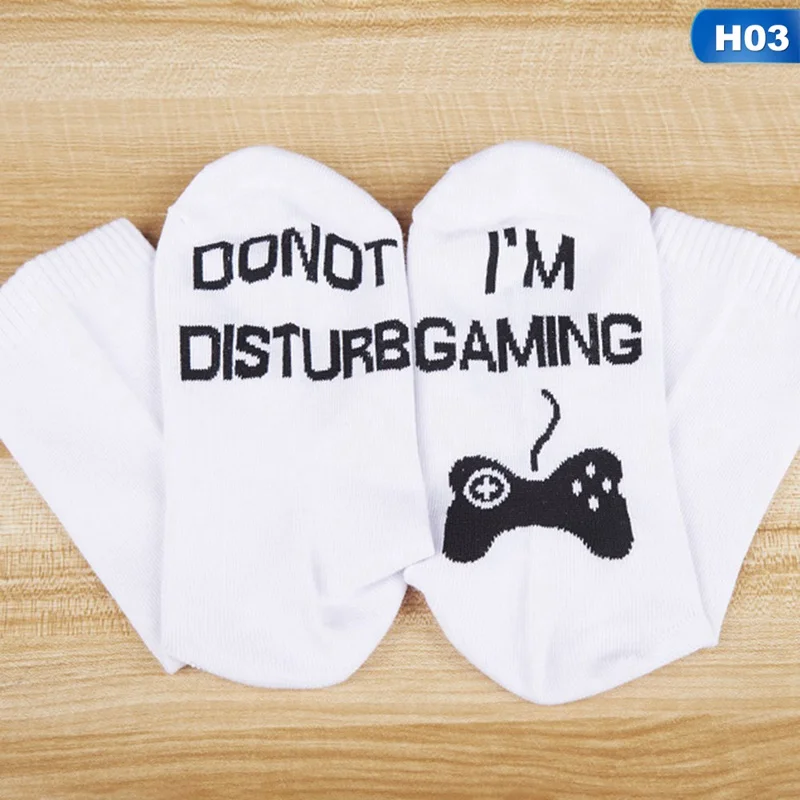 Новые хлопковые носки с надписью «I'm Gaming»; забавные игровые носки для мужчин и женщин; отличный подарок для любителей игр; носки в стиле Харадзюку
