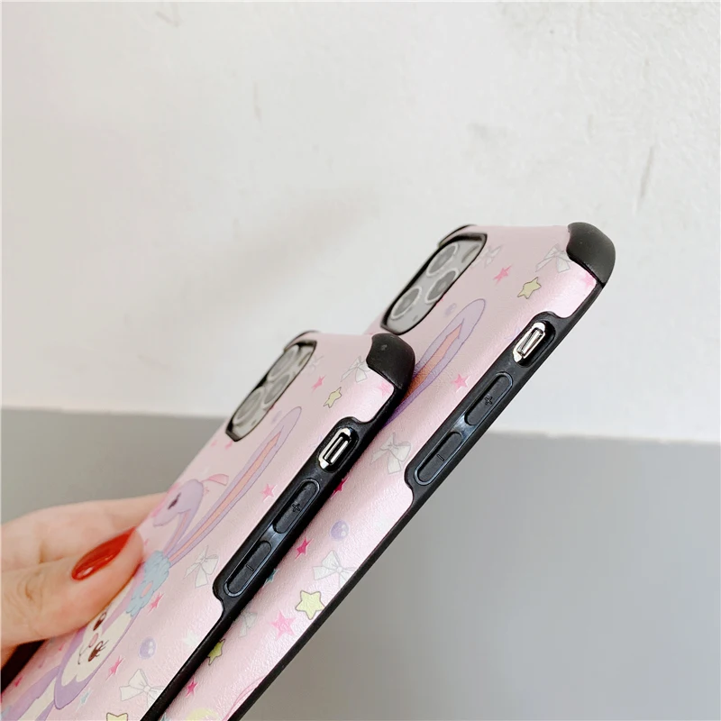 Мягкий силиконовый чехол s с мультяшным кроликом для iphone 11Pro xs max xr милый глянцевый чехол для телефона 11 6 для iphone 6s 7 8plus 7plus 8 6 11