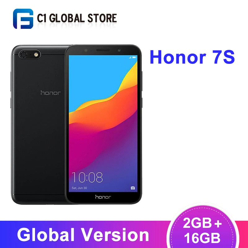 

Original Global Version Honor 7S 2GB 16GB Smartphone MT6739 Quad Core 13MP Rear Camera 3020mAh Battery 5.45" 18:9 Screen