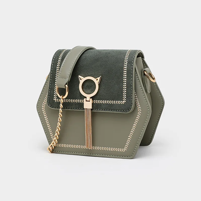 Маленькие кожаные сумки-мессенджеры на плечо для женщин модная сумка через плечо с кисточкой и цепочкой женские мини-сумки для путешествий