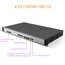 EPON OLT 4 порта E04 1U EPON OLT 1,25G/10G uplink 10G 4 порта для тройной игры OLT epon 4 pon 1,25G SFP порт PX20+ PX20++ PX20