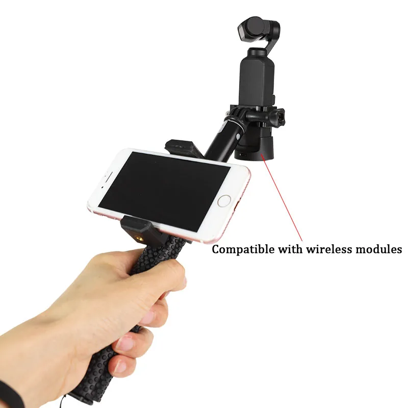Удлинительный полюс селфи-палка для DJI OSMO Карманный карданный стабилизатор с кронштейном для телефона зажим кабель для телефона type-C