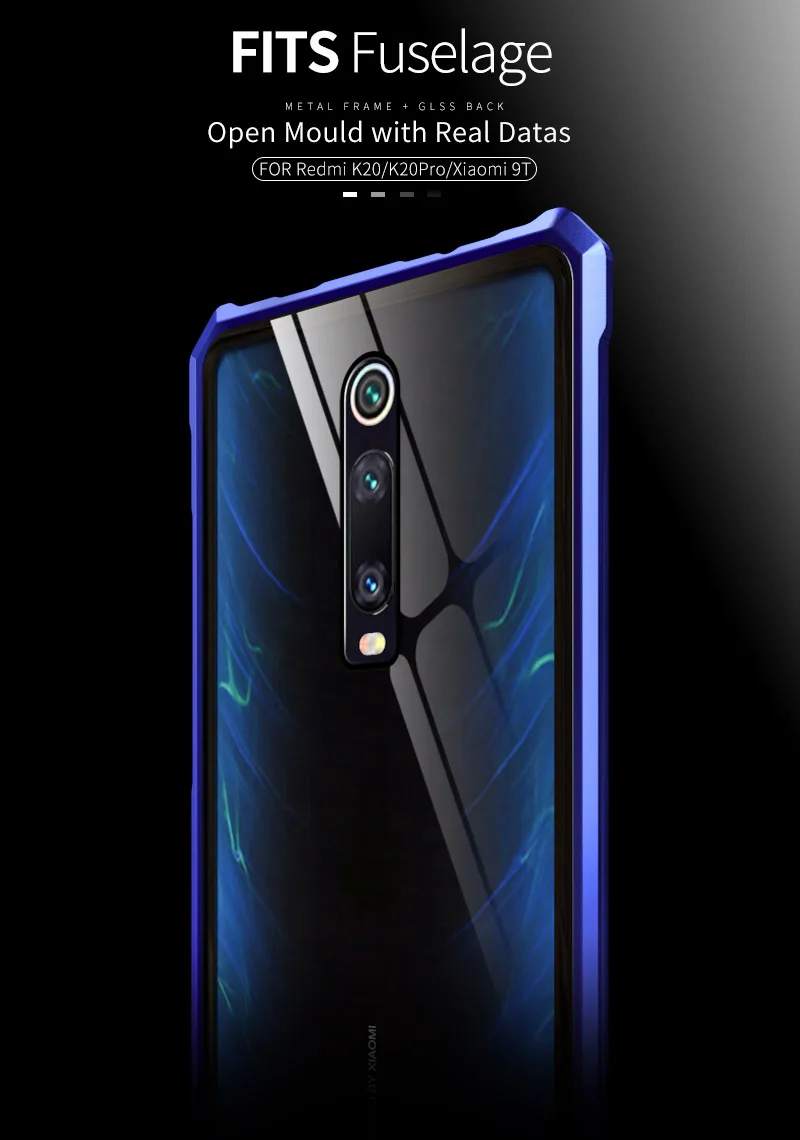 Роскошный Алюминиевый чехол для телефона Xiaomi Redmi K20 K20 Pro Note 7 металлический бампер рамка Броня чехол для Xiaomi 9T чехол противоударный