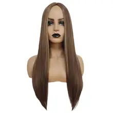 70 см модные прямые длинные черные синтетические парики для косплея термостойкие синтетические парики для женщин женские вечерние прямые поставки