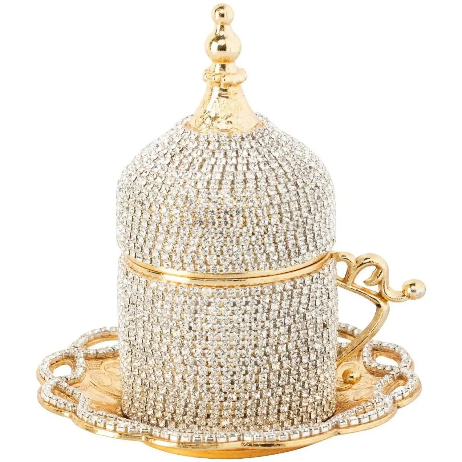 Турецкие кофейные сервизы покрытые камнем Swarovski Набор турецких чашек
