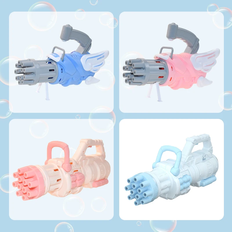Pistola de Bolha Automática para Crianças Elétrico de Verão ao ar Livre para Banho Máquina de Bolhas de Sabão para Casamento Brinquedo 8 High Quality Brinquedos e hobbies