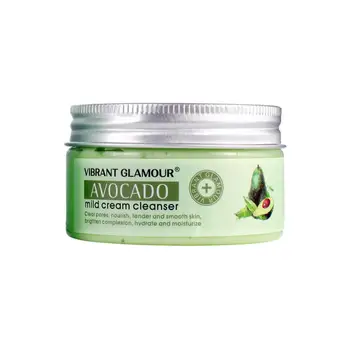 

Avocado Cleansing Milk Deep Cleans Pores Facial Massage Mask Remove Blackheads Smoothing Hydrating Face Care 100ml