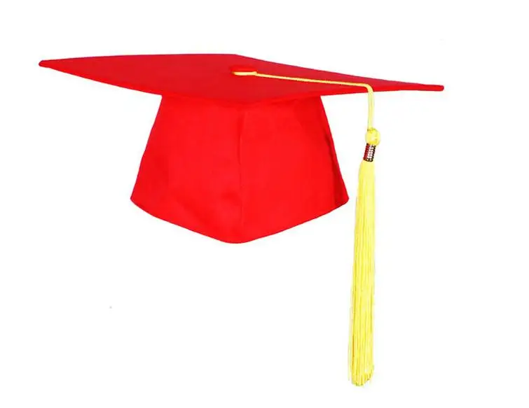 School Graduation Party Tassels Cap Mortarboard University Bachelors Master Doctor Academic Hat 50PCS - Color: 1