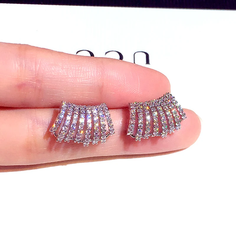 New Arrives Super Shine Micro Inlaid CZ Circle Earring for Women AAA Cubic Zirconia Luxurious Charm Stud Earrings Jewelry Gift - Image 2