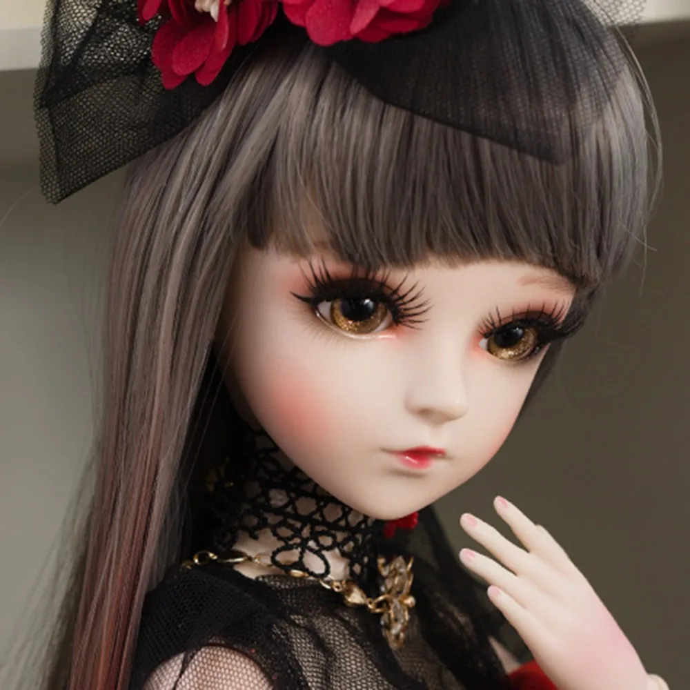 1/3, BJD, 60 см, куклы, модные, BJD, большая кукла, ручная работа, модифицированная версия, BJD, куклы принцессы с макияжем, полный набор, кукла для девочки на день рождения