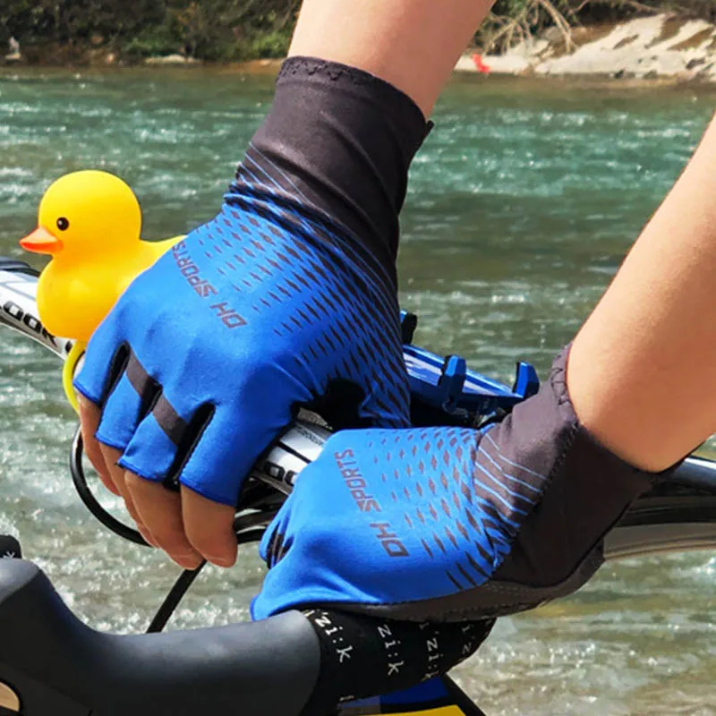 1 пара, полпальца, дышащие, солнцезащитные, противоскользящие, MTB, шоссейные, велосипедные перчатки, для спорта на открытом воздухе, велоспорта, альпинизма, для защиты рук, одежда