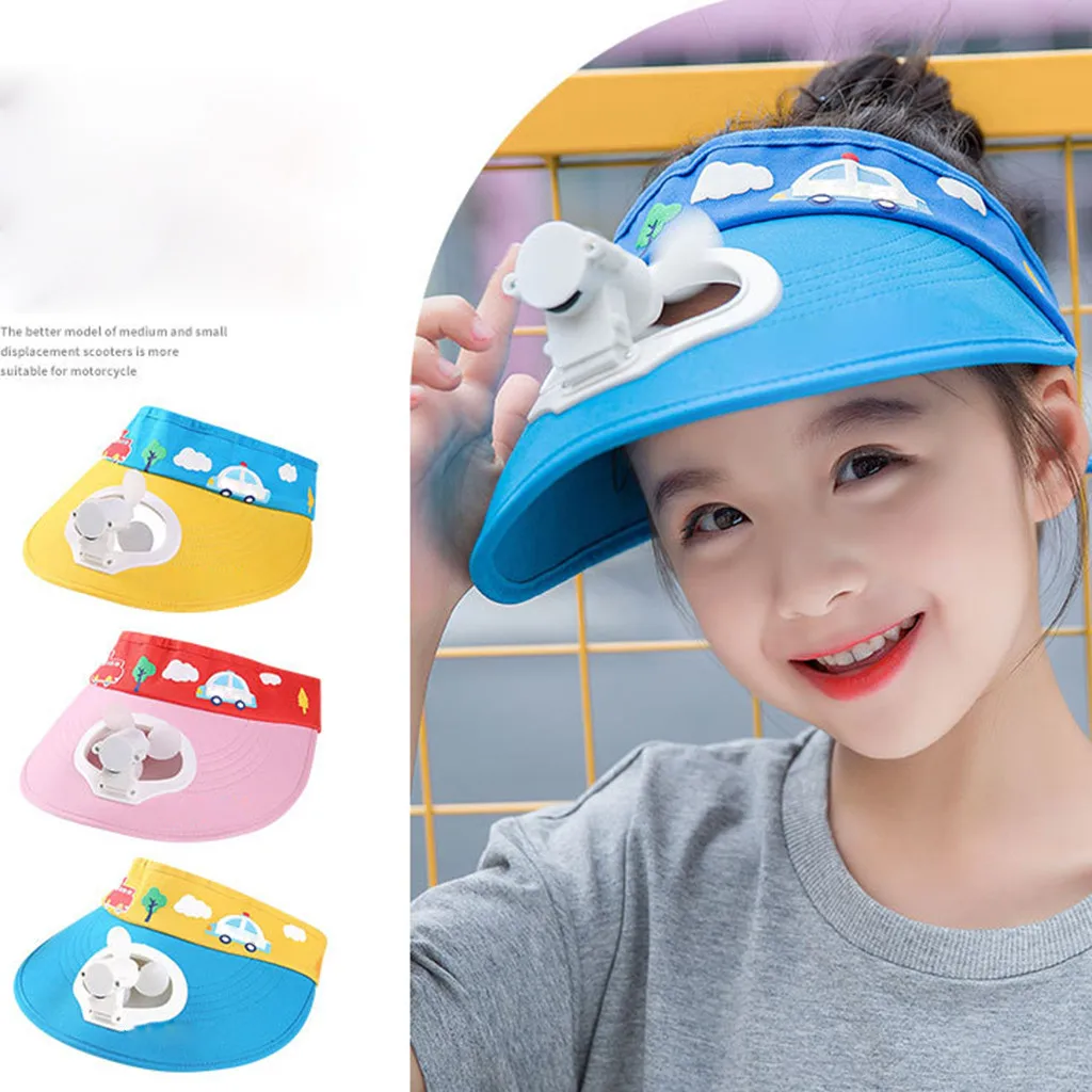 Children Cooling USB Charging Fan Cap Camping Hiking Peaked Baseball Hat summer beach hat sombreros шляпа женская летняя |