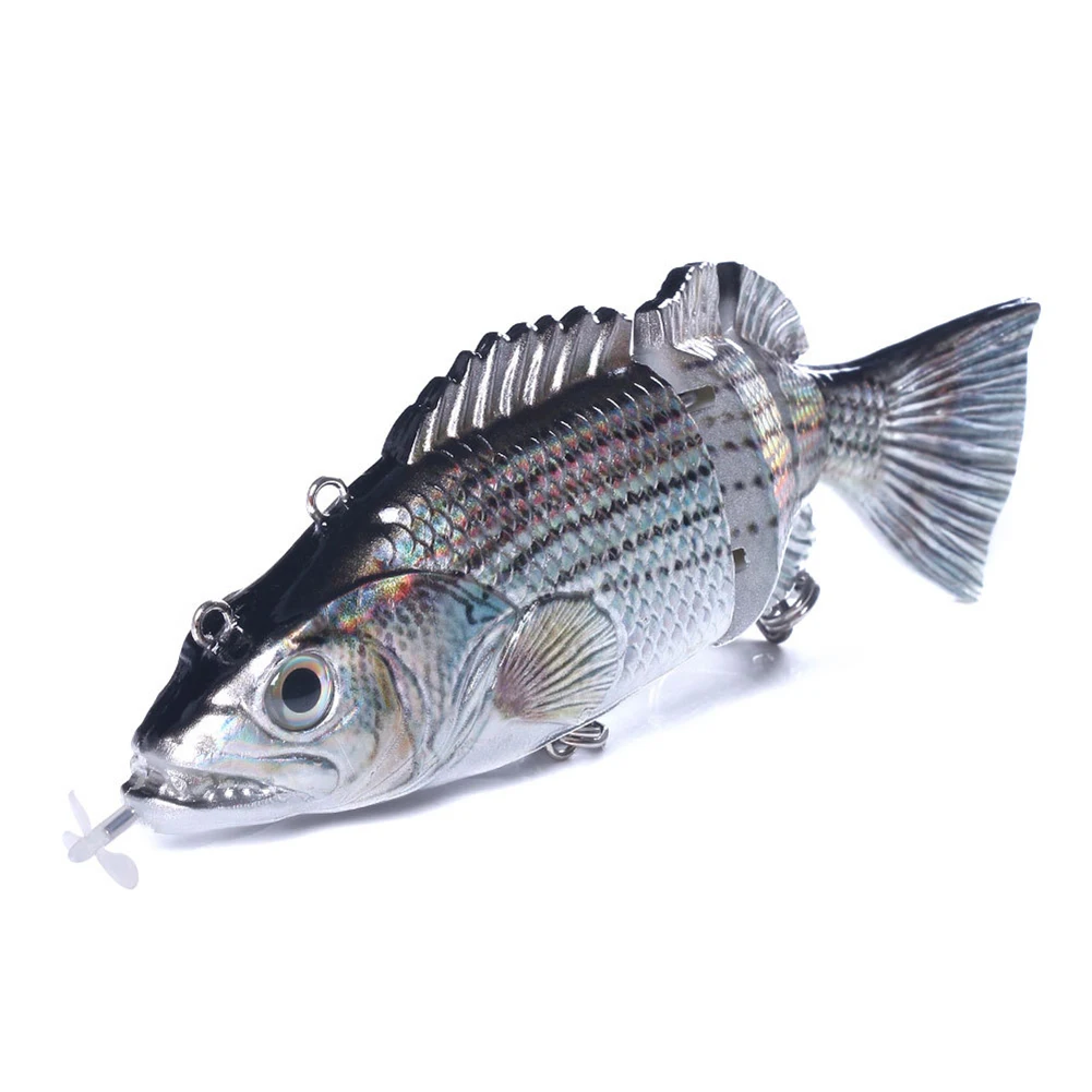 Segmentos de Natação Wobblers para 4 Robótico Elétrico Natação Pesca Iscas Usb Recarregável Piscando Led Luz Isca 9 Cheap Iscas artificiais