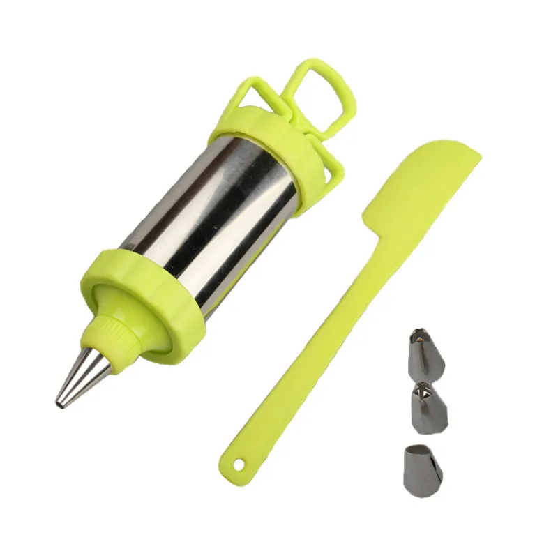 Confectionary Cookie Syringe Tips Cake Nozzle Icing Piping Cream Syringe Nozzle Tips Cake Decorating Piping Pen Extruder