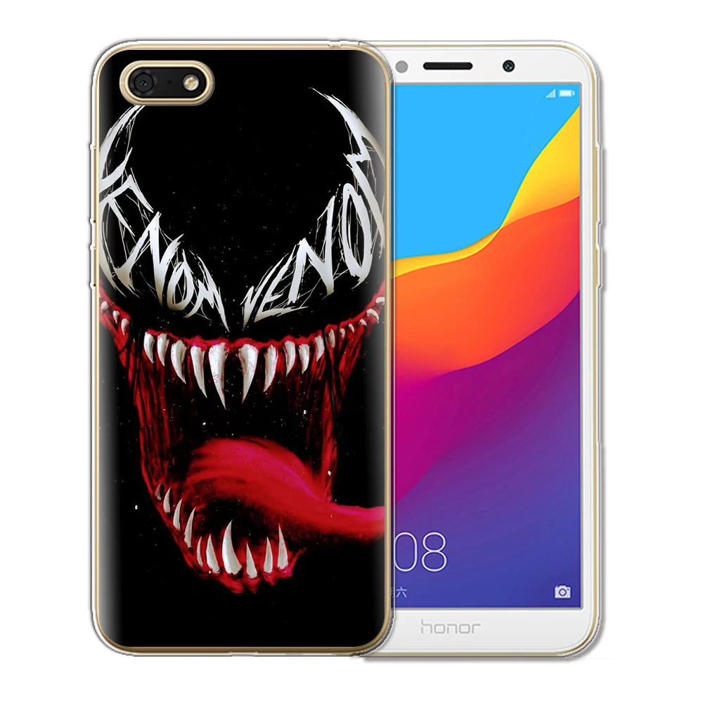 Venom узор чехол для huawei Y5 Y6 Y7 Y9 Prime Мягкий ТПУ Honor 7A Pro 8C 8X9 10 20 Lite Мягкий силиконовый чехол на заднюю панель