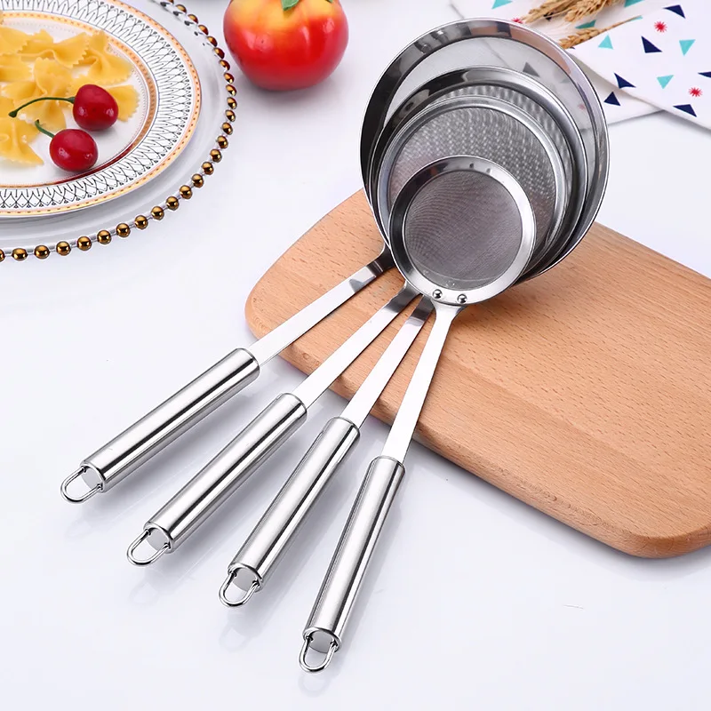 Multi-functional Filter Spoon Stainless Steel Fine Mesh Wire Oil Skimmer Strainer Fried Food Net Kitchen Gadgets Cook Tools | Дом и сад