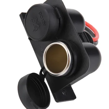 

Double Ports Waterproof Motorcycle Car Cigarette Lighter Power Socket 12V Vehicles Charger Auto Accessory Hot Sale Hot