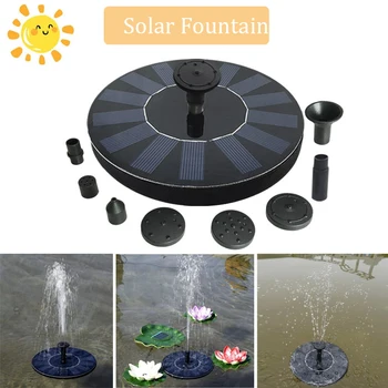 

Solar Fountain Water Pump Fountain Garden Pool Pond Outdoor Solar Pane Floating Fountain Bird Bath Patio Landscape Decoration