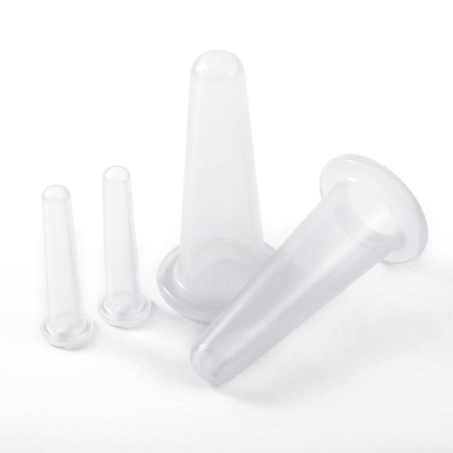 Silicone Cupping Cup Set For Body Face Neck Back Eyes Massage Vacuum Cans Anti-cellulite Massager Health Care Home Use