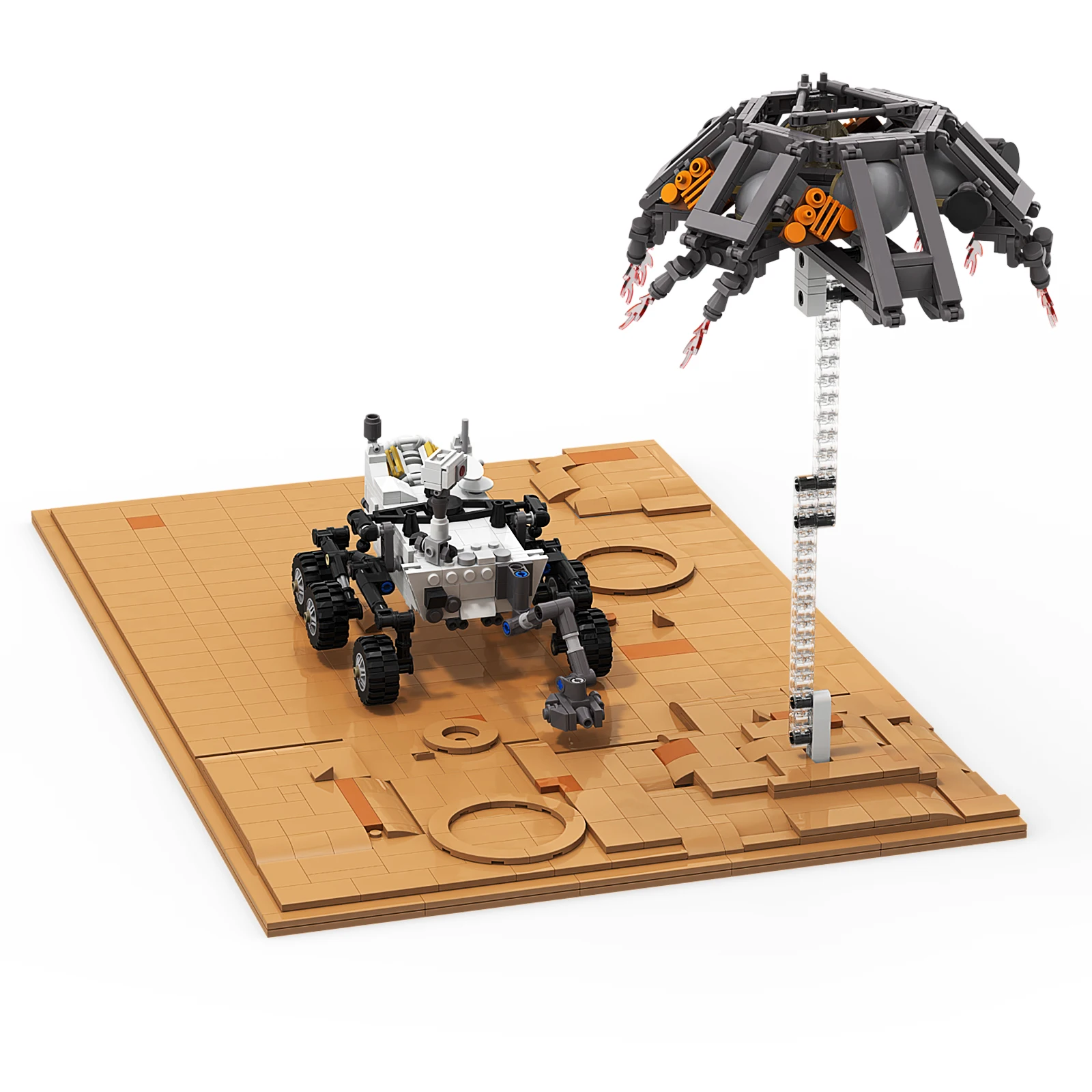 Moc Roverals Space Rocket Navetta Lancio Profondo Nave Internazionale Mars Modello Pazienza Mattoni Da Costruzione Giocattoli Per Bambini Astronave