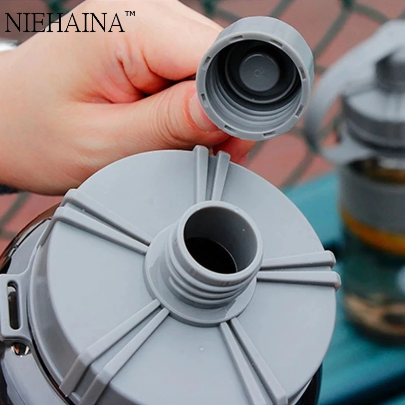 2000ml-600ml Outdoor Fitness Sports Bottle Kettle Large Capacity Portable Climbing Bicycle Water Bottles BPA Free Gym Space Cups