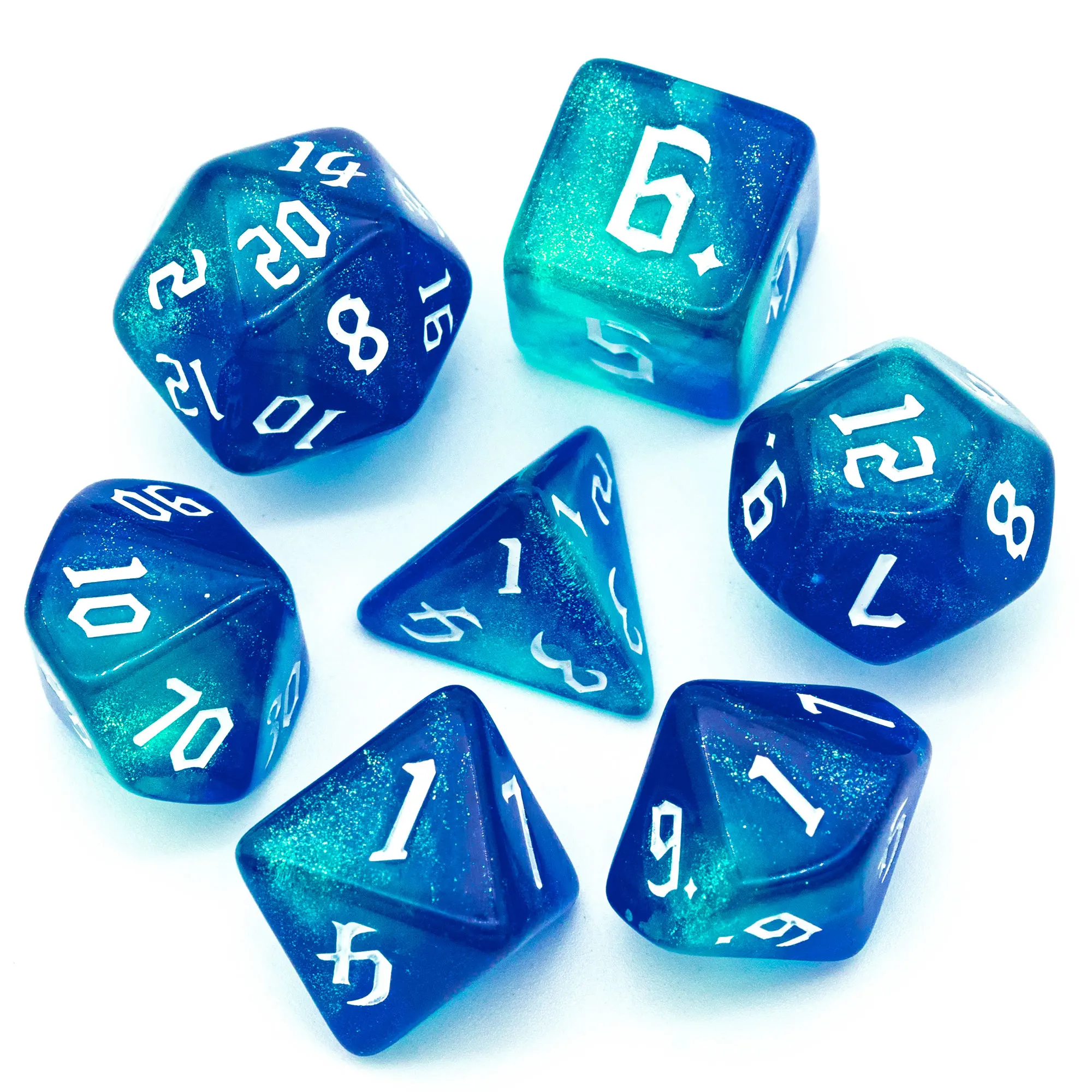 35Pcs 5set Polyhedral Dice DND RPG MTG Role Playing Game With 5Bag 5Colors US 